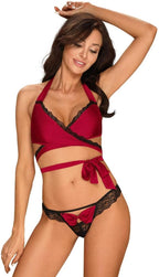 Obsessive Lingerie-E31438 Red S/M