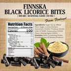 SweetGourmet Finnska Soft Black Licorice Candy, Premium Finnish Style Soft Licorice, 1 Pound