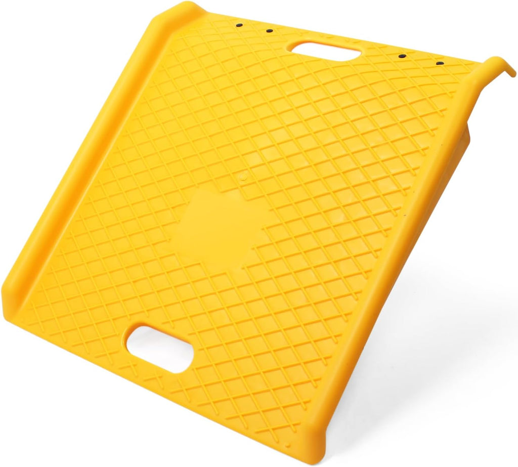 MaxxHaul Portable Curb Ramp 1000 lbs Capacity Heavy Duty Polypropylene Loading Ramp for Furniture Dolly Hand Truck and Moving Cart Non‑Slip Threshold Ramp for Driveway and Steps (50962)