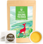 WT WEETEE Oolong Tea Bags 100 Count, Floral & Slightly Fruity Chinese Oolong Tea, Super Antioxidant | Resealable Kraft Bag | Brew Hot or Iced