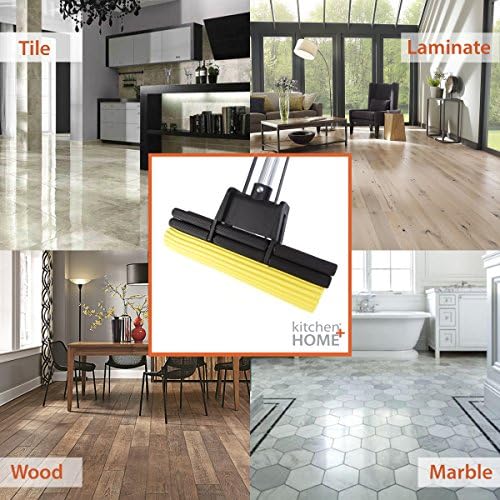 Kitchen Home Sponge Mop Head Refill - Set of 3 Super Absorbent and Durable PVA Roller Mop Head Refill