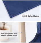 Folding Rest Breathable Bed Backrest, Portable Lifting Bed Backrest Support for Disability, with Adjustable Headrest,Blue