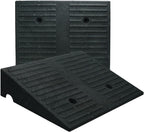 3.9" Rise 2pack Rubber Curb Ramps for Driveway Doorway Shed Threshold Wheelchair, Truck Car Motorcycle Bike Cart Lawn Mowers Angled Step Entry in Ramp, 7000lbs Heavy Duty Powersports Loading Ramp