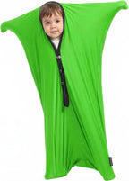 Sock Sensory - 47" L x 27" W, Dynamic Movement Sensory Sock Body Sock,Good for Height:45"- 54",at 6-9 Years Old (Green, M)