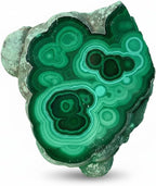 0.33-0.66 lb Natural Malachite Slabs - Premium Polished Crystal Slices for Home & Office Decor - Unique Raw-Edged Healing Stones 2-4 inch (0.33-0.44 lb)