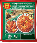Malaysia Baba's Hot & Spicy Meat Curry Powder x 1 Pack, 250g (8 ounce)