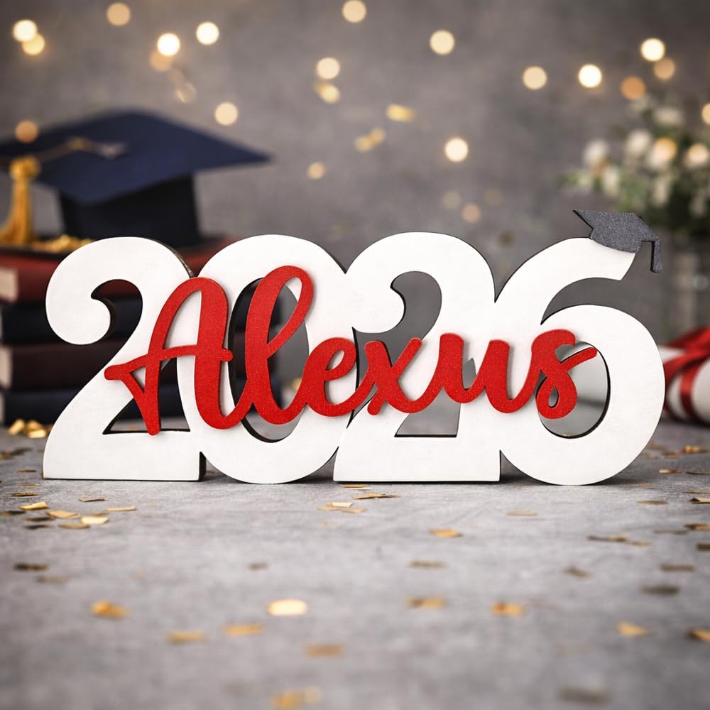 Custom Graduation Name Sign 2026, Personalized Grad Decor Display, Custom Name Graduation Keepsake, Class of 2026 Celebration Decoration, Meaningful Gift for Graduate Kids & Family