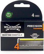 Wilkinson Sword Quattro Titanium Precision Razor Blades -Pack of 4