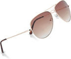 In Style Eyes C Moore Bifocal Reading Sunglasses - Wired Aviator Style Metal Frame Cheater Glasses - Non-Polarized Lens