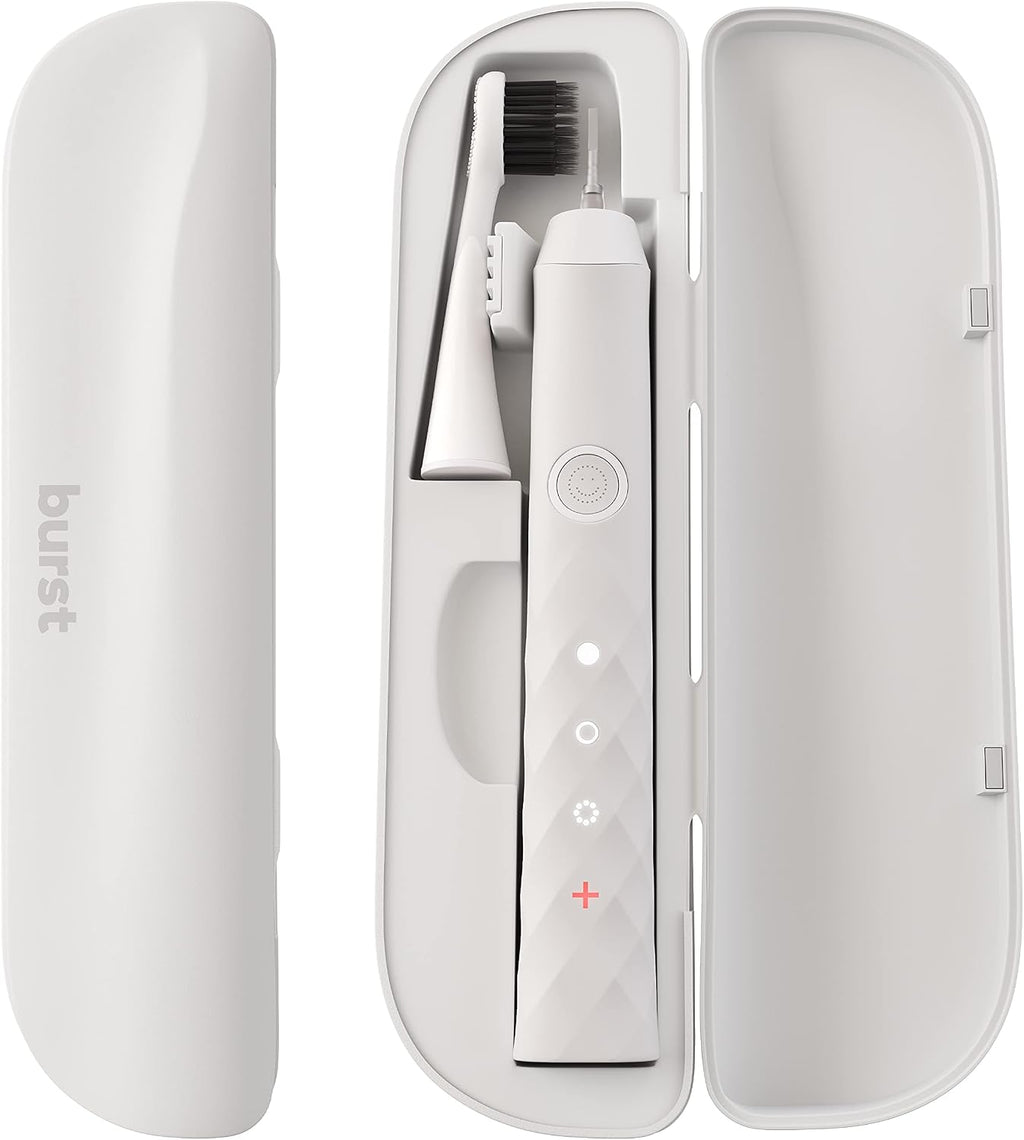 Burst Original Sonic Toothbrush Travel Case, White (case only)