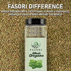 Fasori Oregano Whole Leaves 5.5 oz (156 g) – Premium Dried Oregano, Aromatic Mediterranean Herb for Italian Cooking, Pizza, Pasta & Sauces