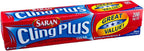 Saran Cling Plus Plastic Wrap, 200 Sq Ft, 1 Count (Pack of 1)