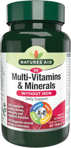 Natures Aid Multi Vitamins and Mineral 60 Tablets
