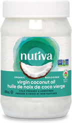 Nutiva Organic Cold-Pressed Virgin Coconut Oil, 444 mL (12 Pack) | Non-GMO, Fair Trade | Whole 30 Approved, Vegan & Keto | Fresh Coconut Flavor and Aroma for Cooking & Healthy Skin and Hair