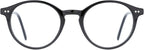 TIJN Blue Light Blocking Glasses Men Women Vintage Thick Round Rim Frame Eyeglasses