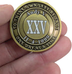 No Matter What Club AA Recovery Medallion in 1 to 60 Years with Custom Engraving (23 Years)