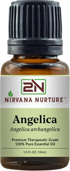 Angelica Essential Oil, 100% Pure Undiluted, Aromatherapy Oil for Diffuser, Hair & Skin Care