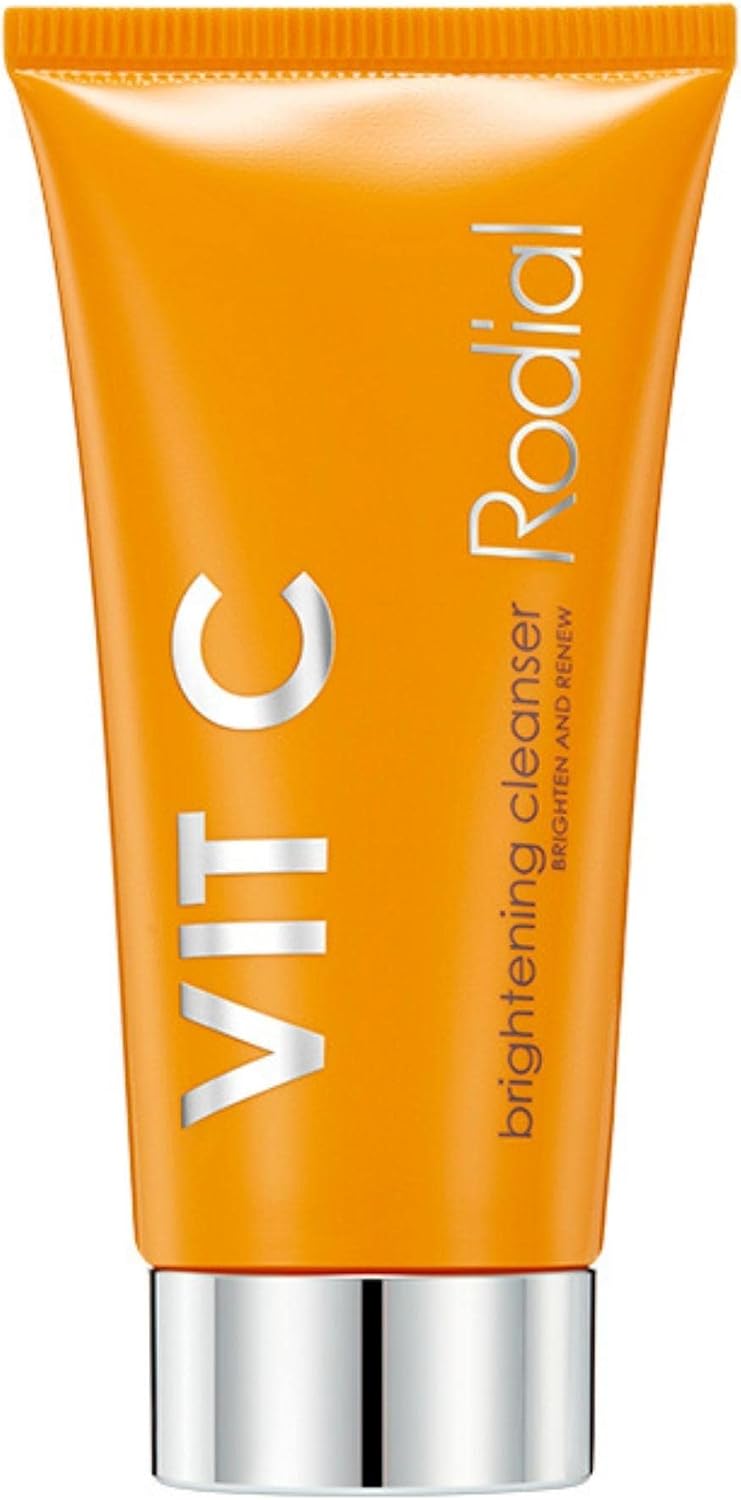 Rodial Vit C Brightening Cleanser – Vitamin C Face Wash with Glycolic & Lactic Acid, Foaming Gel Cleanser for Radiant Skin, Gentle Facial Cleanser for Glow & Smooth Texture