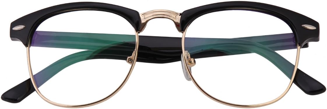 Oversize Bifocal Readers Mens Womens Students Home Office +2.75 Gold Color Hornrim Reading Glasses