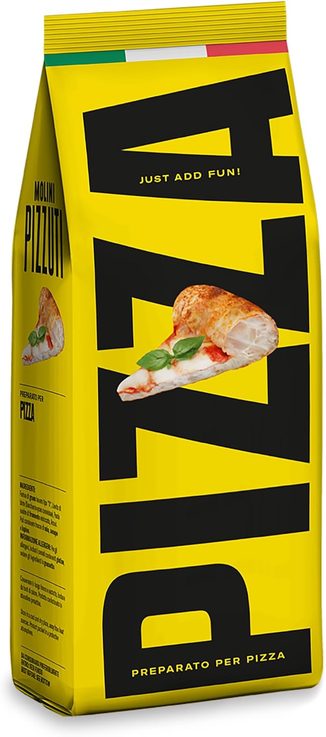 Molini Pizzuti Pizza Dough Mix – Authentic Italian Blend for Traditional Pizza – 500g Bag