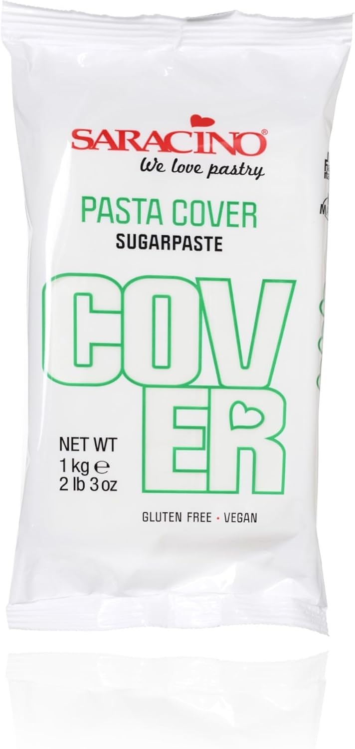 SARACINO WHITE PASTA COVER – COVER PASTE FONDANT 1 kg (2 lb 3 oz)