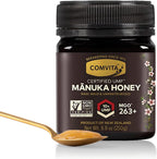 Comvita Manuka Honey UMF 10+ (MGO 263+) - Raw Manuka Honey New Zealand, Pure & Unpasteurized, Superfood for Immune Health, Use in Tea, Wild, Monofloral, Non-GMO - 250g (8.8 oz)