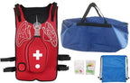 Anti Choking Obstruction Trainer Vest, Professional Heimlich Training Vest, Master First Aid Skills, Real Training, Durable and Wear-Resistant, Adjustable Design aldult-B-Red