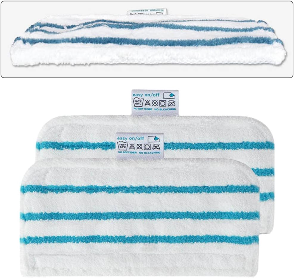 Tool Part for 2pcs for Beldray BEL01097 Microfibre Steam Detergent Mop Rectangular Pads Dry and Wet Usage Mop Cloths Pad Floor Cleaning