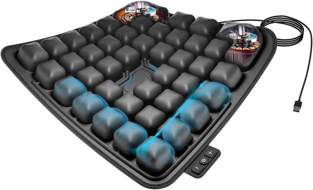 Electric Inflatable Wheelchair Cushions for Pressure reliefUlcer & Pressure Sore Prevention - Pain Relief Cushion for Extended Sitting Air Seat Cushions