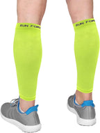 Run Forever Calf Compression Sleeves for Men and Women - Leg Compression Sleeve - Footless Compression Socks for runners