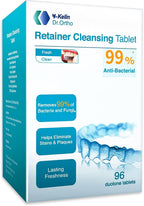 Retainer Cleaner Tablets Invisalign Cleaner Denture Cleaning Tablets,Remove Stains Away,3 Month Nature Supply - Use for Invisible Clear Aligner,Partials Full Dentures,Night Guard,Mouthguard by Y-Kelin