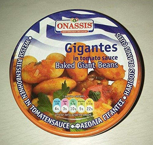 Greek Traditional Giant Beans (Gigantes) Onassis in Tomato Sauce 280g 10 Oz Easy-open Can
