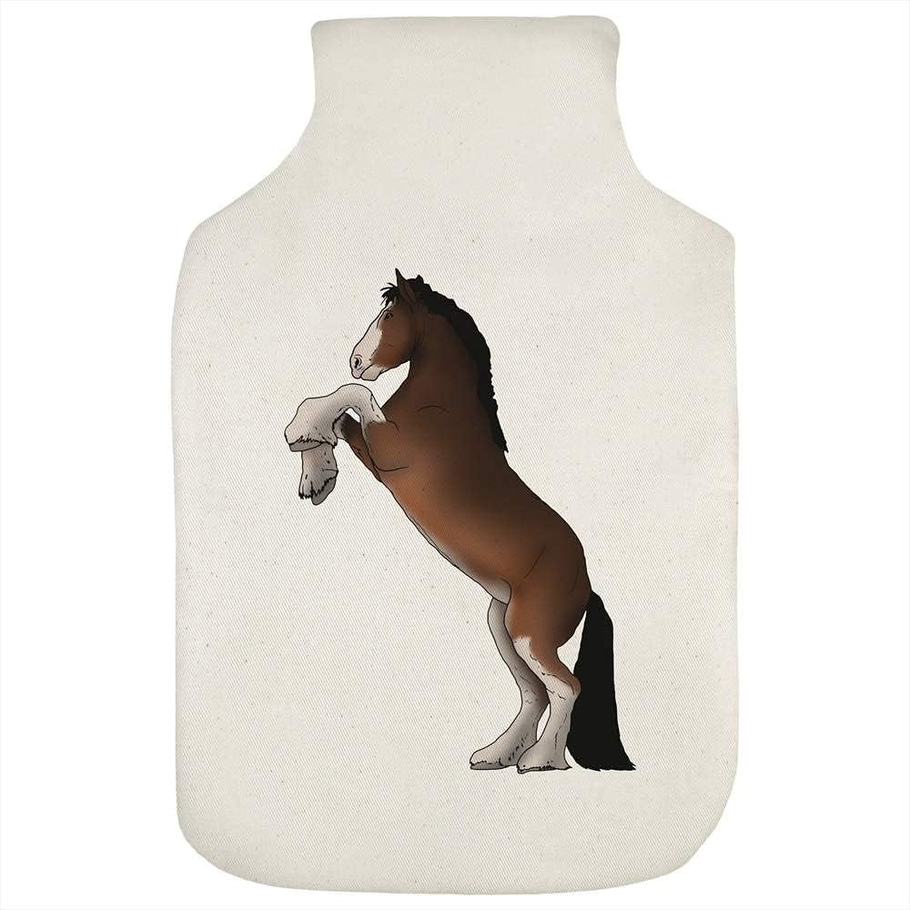 Azeeda 'Rearing Shire Horse' Hot Water Bottle Cover (HW00019808)