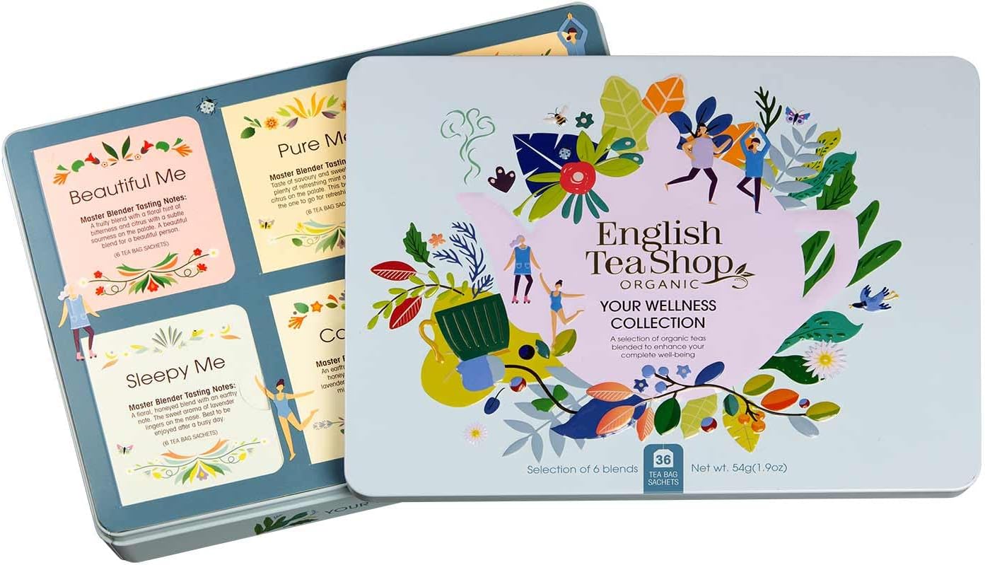 English Tea Shop - Your Wellness Collection- Gift Tin - 36 Tea Bag Sachets, 54g