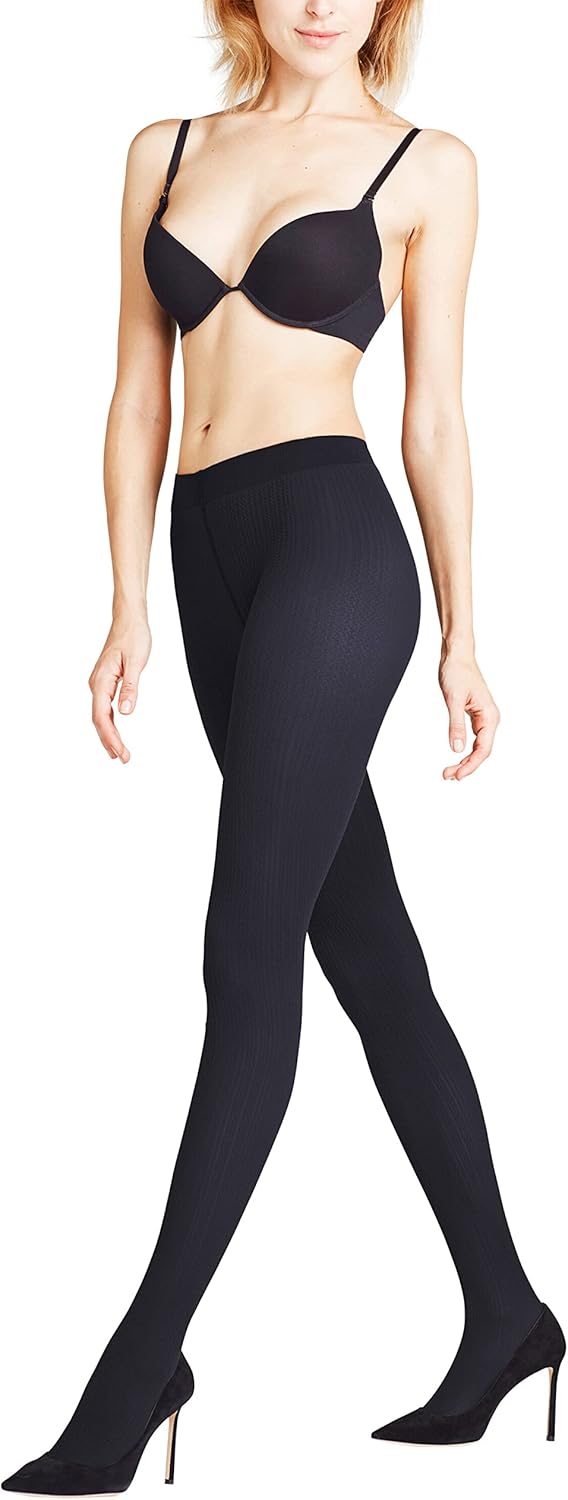 FALKE Women's Fine Rib Tights, Semi Opaque 50 Denier, Stockings for Women with Subtle Pattern, 1 Pair
