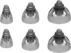 Mixed Phonak Open Smokey Dome Small-Medium-Large Domes, Genuine OEM Switzerland Replacement by Sonova, Hearing Aid Domes for SDS 3.0 Accessories -1 Pack/6 Domes Total