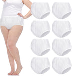 9 Pcs Waterproof Incontinence Underpants Plastic Pants Leak Proof Incontinence Underwear Adult Diaper Cover(l,Clear)