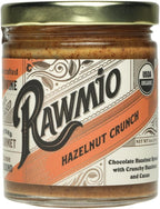 Rawmio Organic Hazelnut Crunch Spread, 6 oz. Jar, 6 Serving per Jar - Raw, Organic, Vegan, Gluten-Free