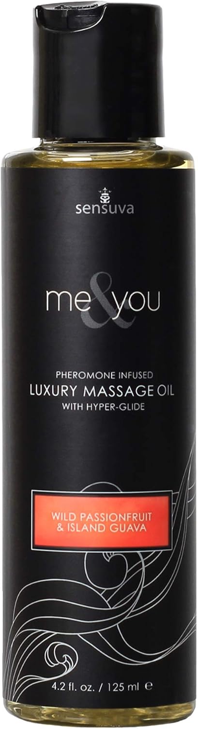 Sensuva Me & You Massage Oil | Wild Passion Fruit & Island Guava | 4.2 fl.oz.