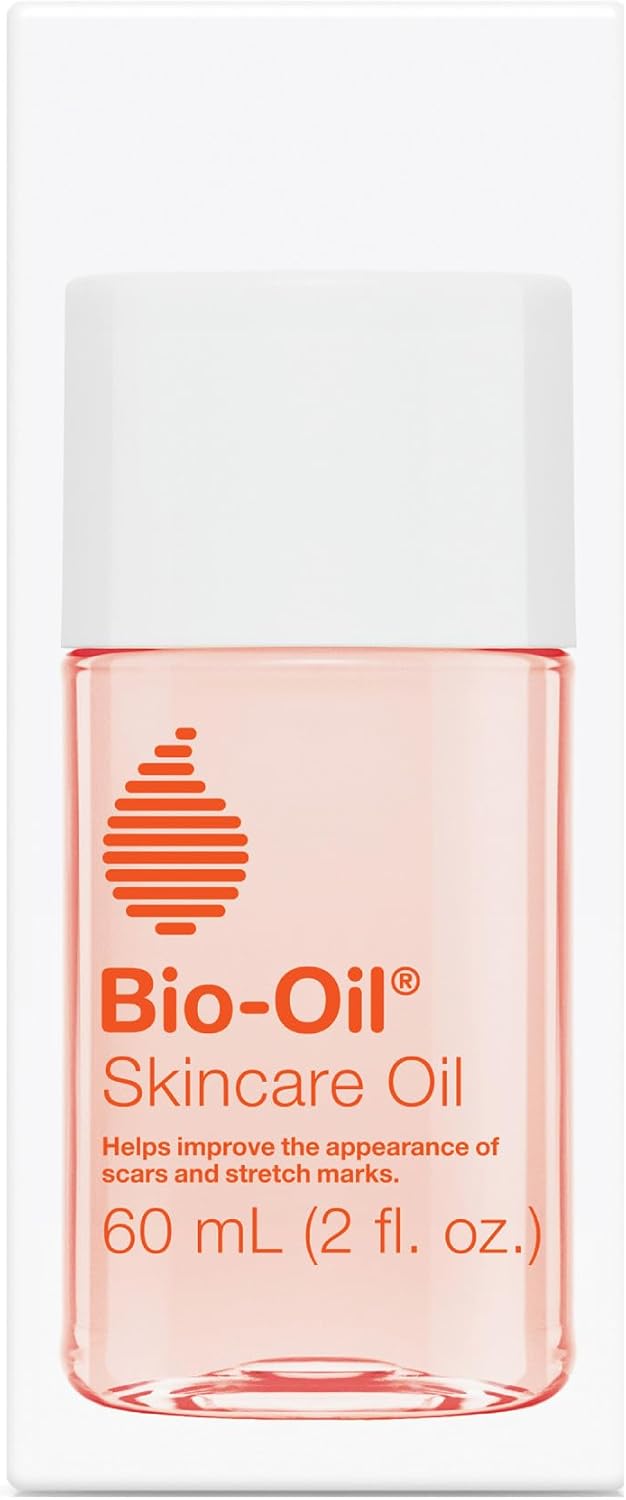 Bio-Oil Skincare Body Oil Serum, Face and Body Moisturizer with Vitamin E & A, for Scars, Stretch Marks, Sensitive Skin, All Skin Types, Dermatologist Recommended, Non-Comedogenic, 2 Oz