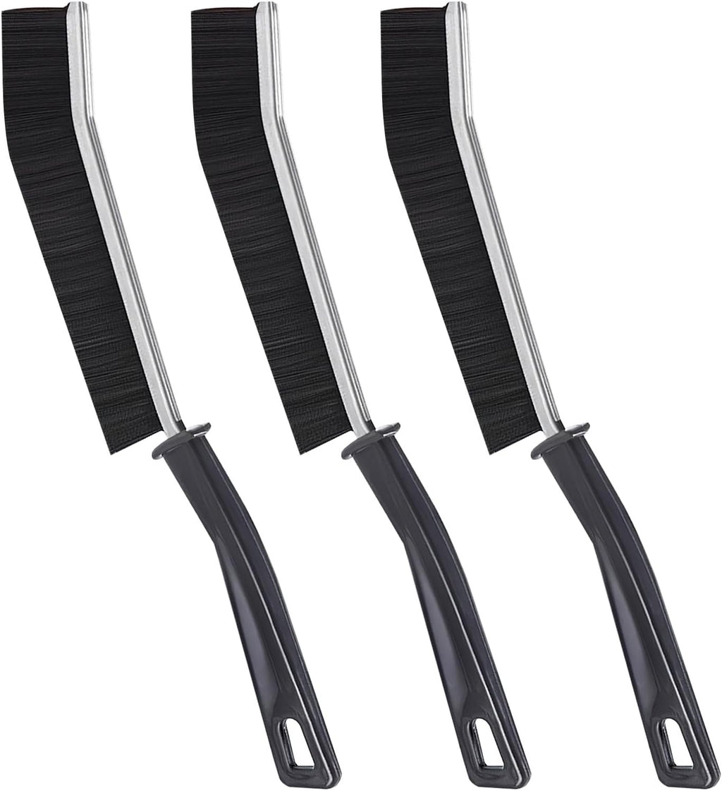 3 Pack Crevice Cleaning Brush with Handle,Hard Bristle Crevice Cleaning Tool,Baseboard Cleaner,Gap Cleaning Tools,Grout Scrub Brush, House Cleaning Supplie for Bathroom,Kitchen