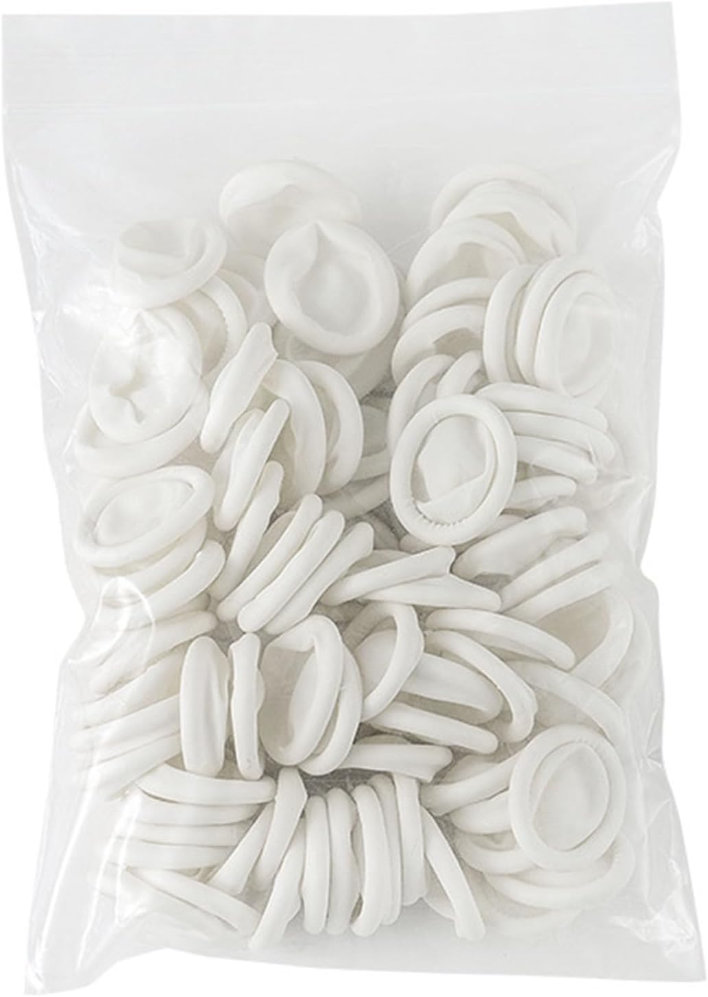 100Pcs Disposable Finger Cots, Rubber Covers Wear Resistant Non Slip Thickening for Electronic Industry Labor Protection