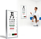 LED Eye Chart Light Box | Eye Exams Charts with Red/Green Sight Mark | Professional Astigmatism Vision Marker for Schools,Optical Shop,Clinics, Home Use