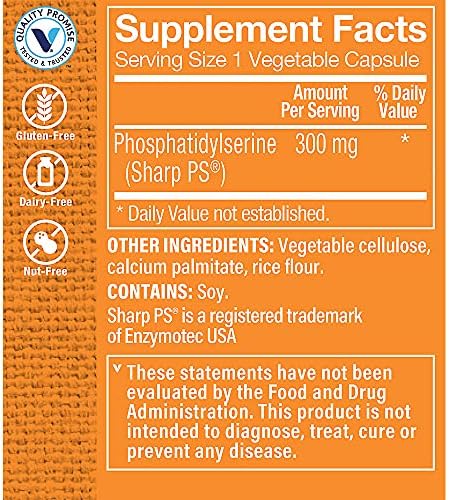 The Vitamin Shoppe Triple Strength Phosphatidylserine for Brain, Memory (30 Vegetable Capsules)