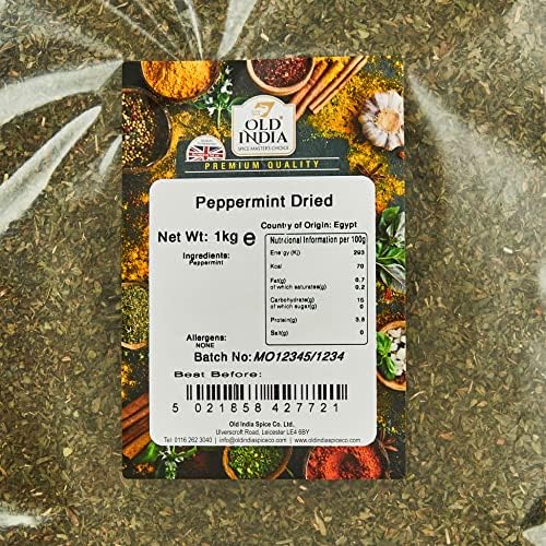 Old India Peppermint Dried 1 Kg