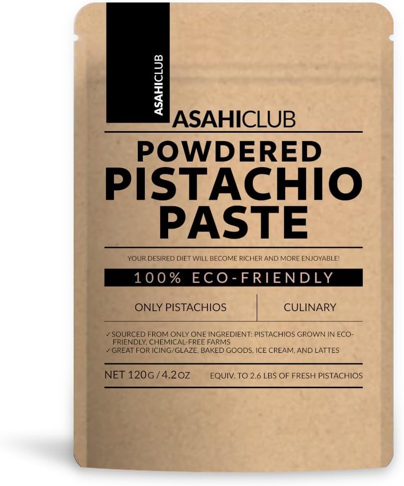Powdered Pistachio Paste, 100% All Organic Pistachios, 4.2 oz, No Added Sugar, Plant-Based, Great for Cooking and Baking