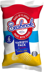 Seabrook Crinkle Crisps Variety Pack, 6 x 25g