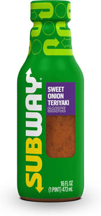 Subway Sweet Onion Teriyaki Sauce, 16 fl. oz., Made with Ginger, Poppyseed and Green Onions, Perfect Chicken Marinade, Glaze, Stir Fry or Hibachi Sauce
