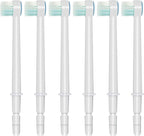 Replacement Tips for Waterpik Aquarius Water Flosser Waterpik Toothbrush Replacement Heads Toothbrush and Oral Irrigators (6 Brush Head Tips)