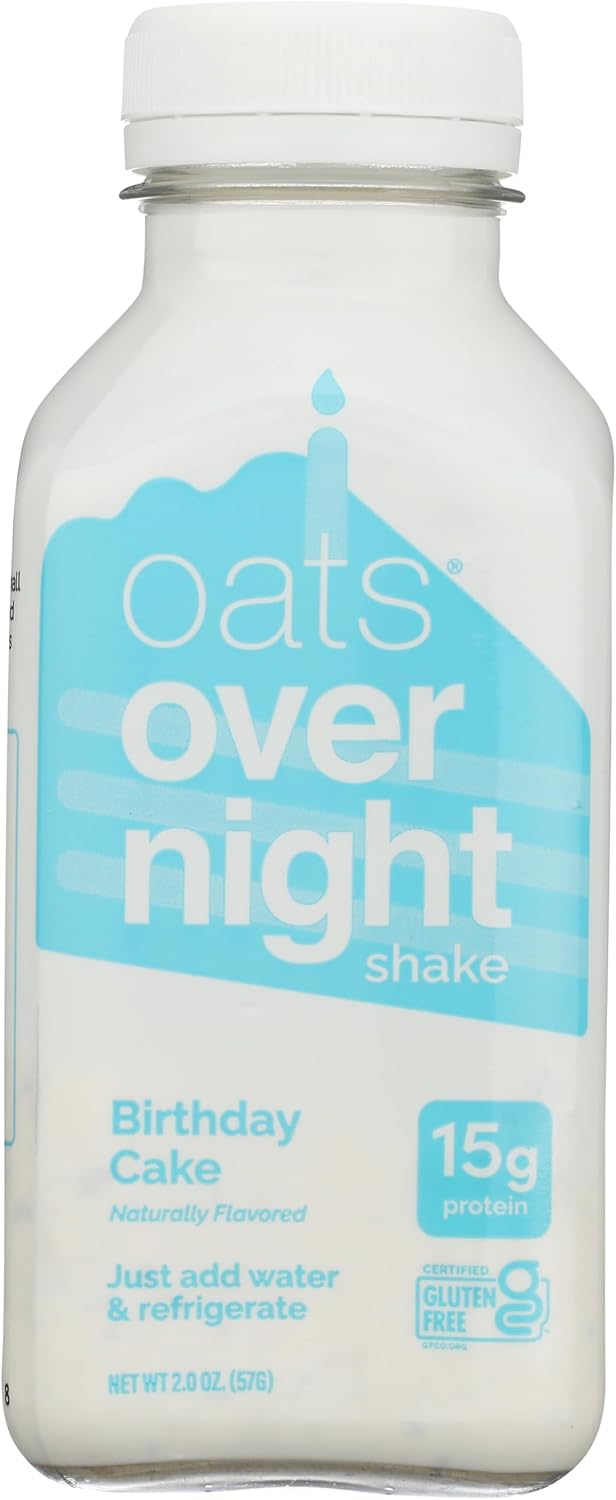 Oats Overnight Birthday Cake Overnight Oats Shake, 2 OZ